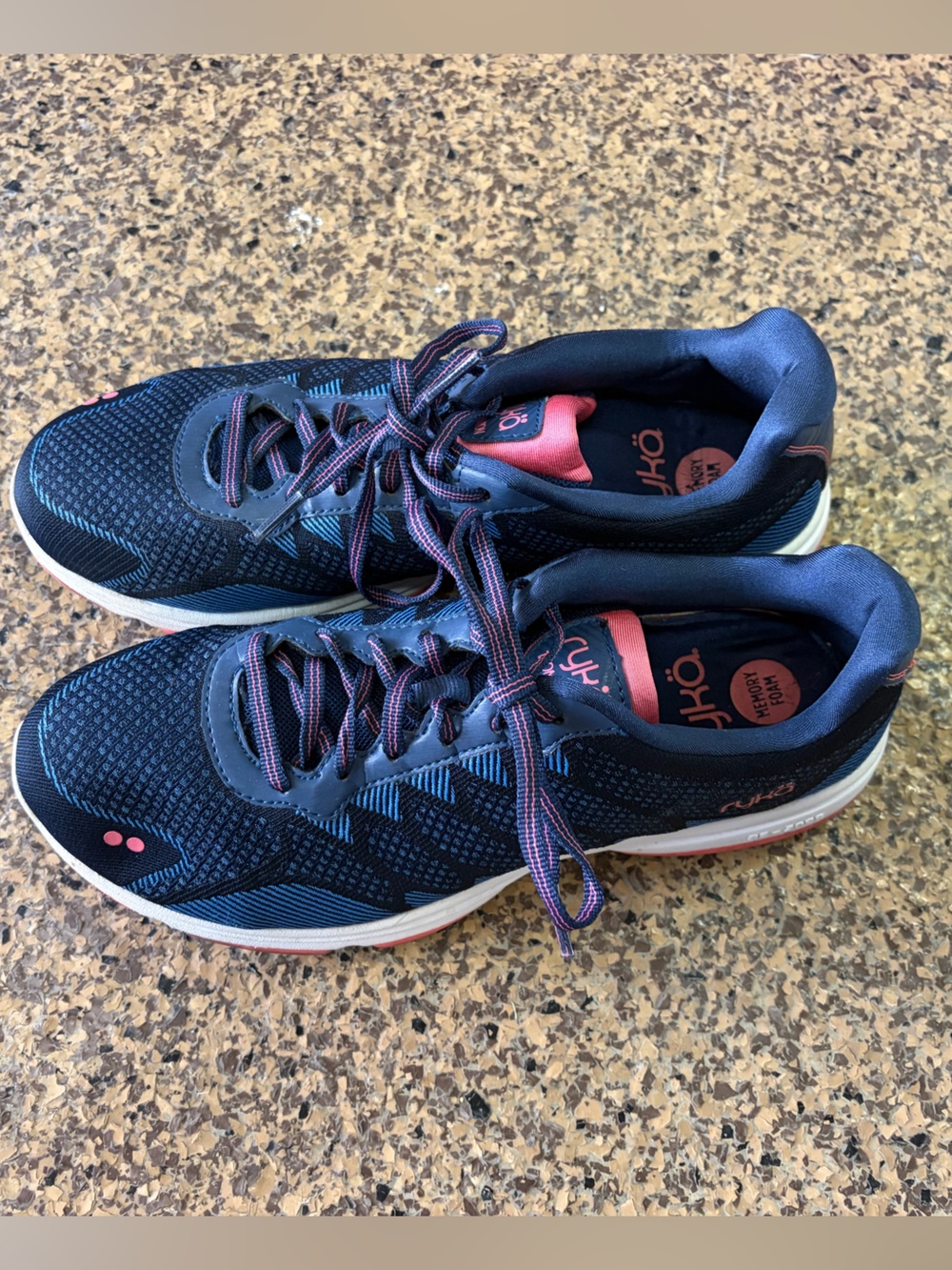 Ryka Dominion Women’s Walking Shoes Navy Pink Size 9.5 - Picture 2 of 9